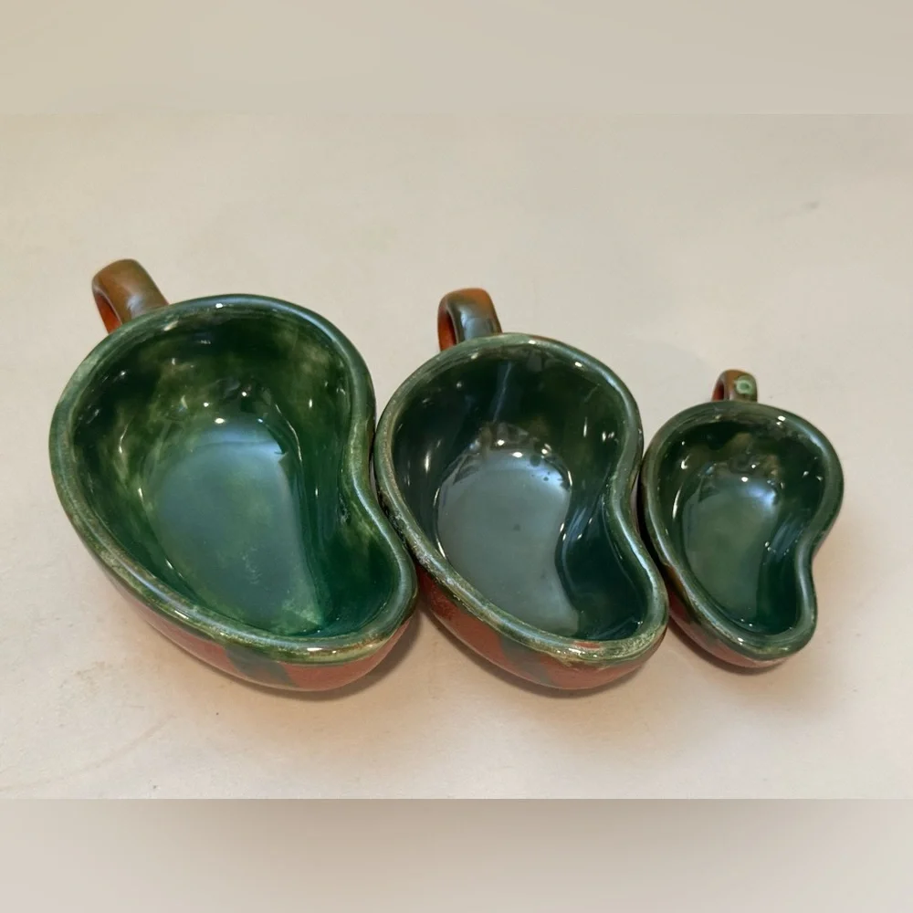 Set of 3 Williams Sonoma Redware‎ Style Glazed Chili Pepper Bowls Jalapeno Cups